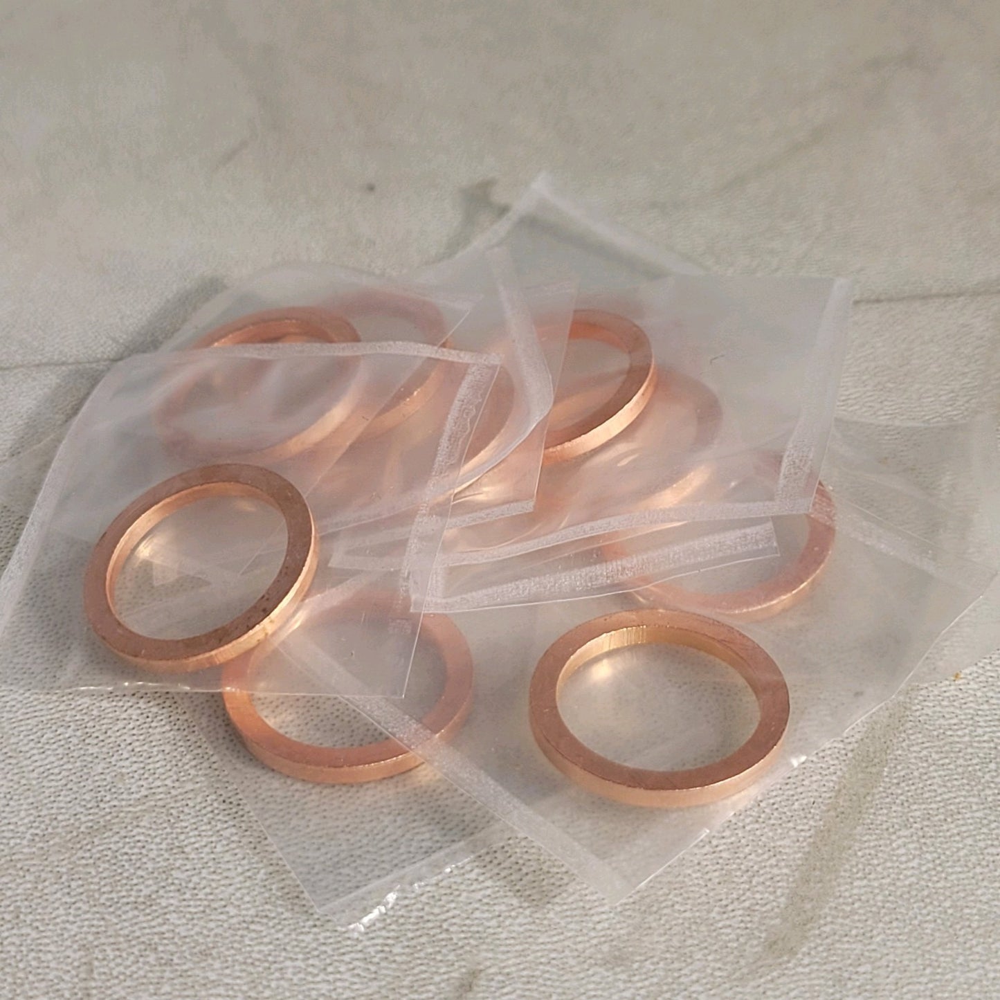 OFHC Copper Gasket CF 1.33" DN16CF Conflat Flange CF16 UHV Vacuum - Pack of 10