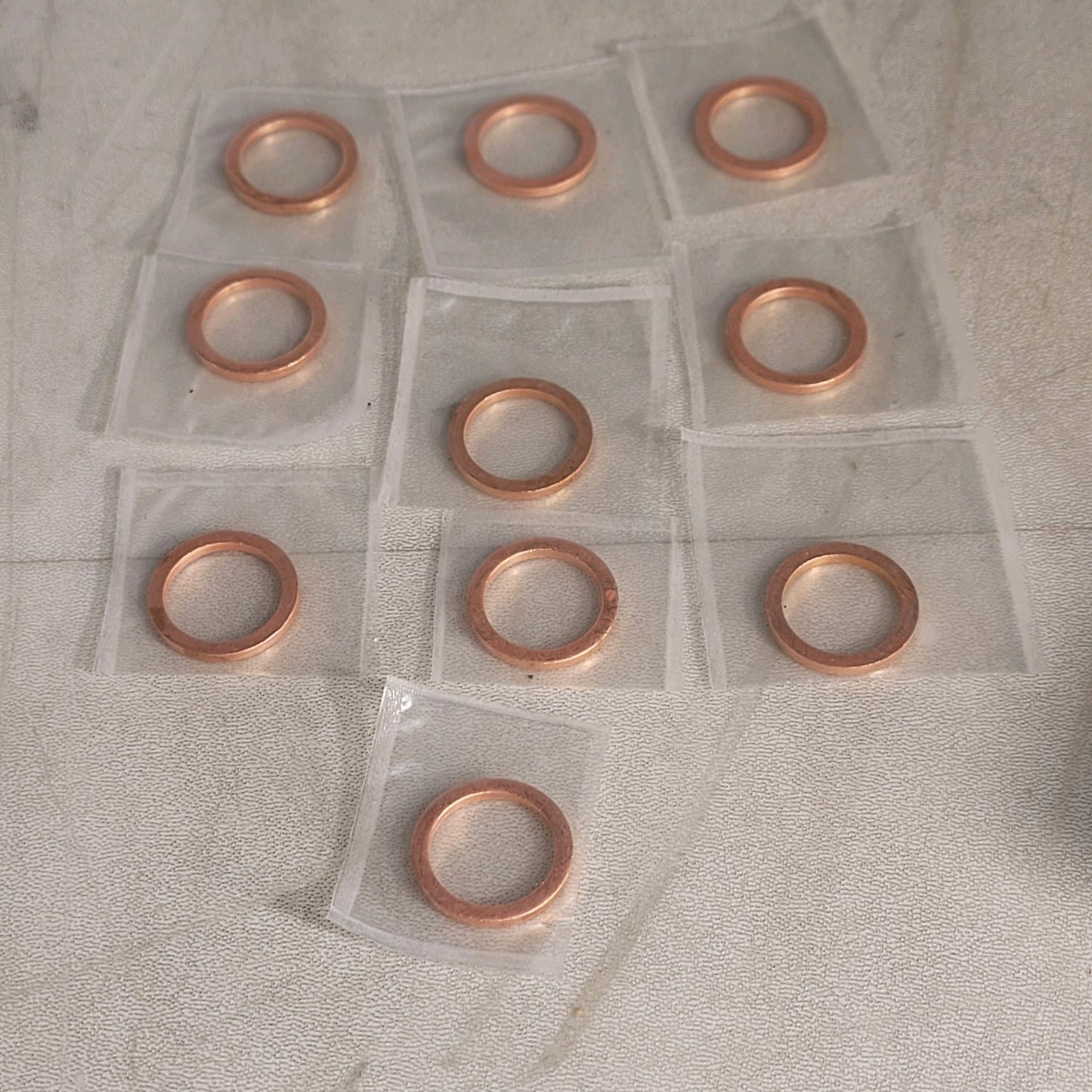 OFHC Copper Gasket CF 1.33" DN16CF Conflat Flange CF16 UHV Vacuum - Pack of 10