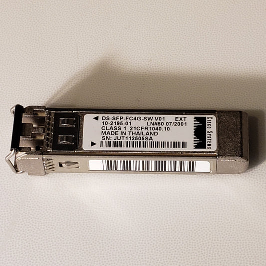 Cisco Systems 10-2195-01 DS-SFP-FC4G-SW V01 Fibre Channel SFP TRACKED SHIPMENT