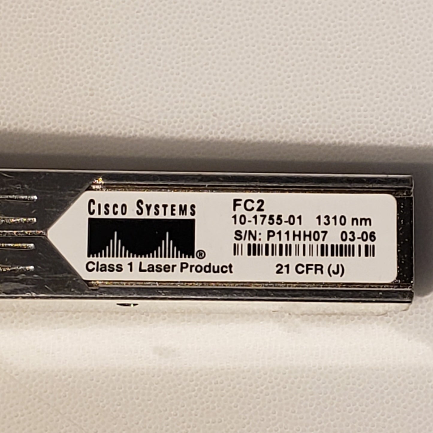 Cisco Systems 10-1755-01 FC2 Fibre Channel SFP Transceiver Module