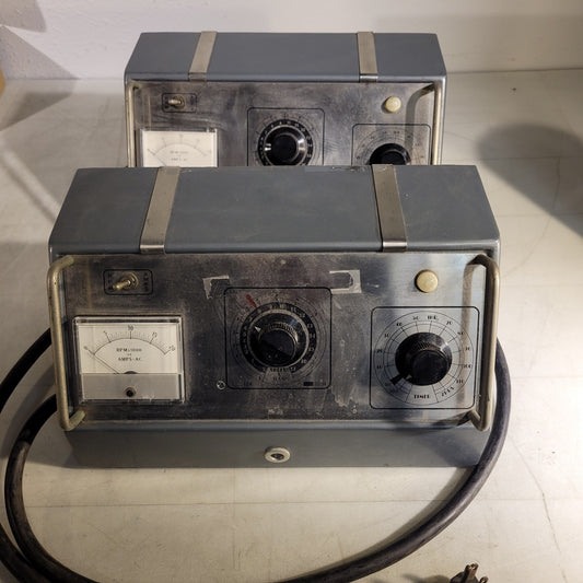 Vintage Lot of 2 Ivan Sorvall Super Speed Centrifuge SS4 Control Units FOR PARTS