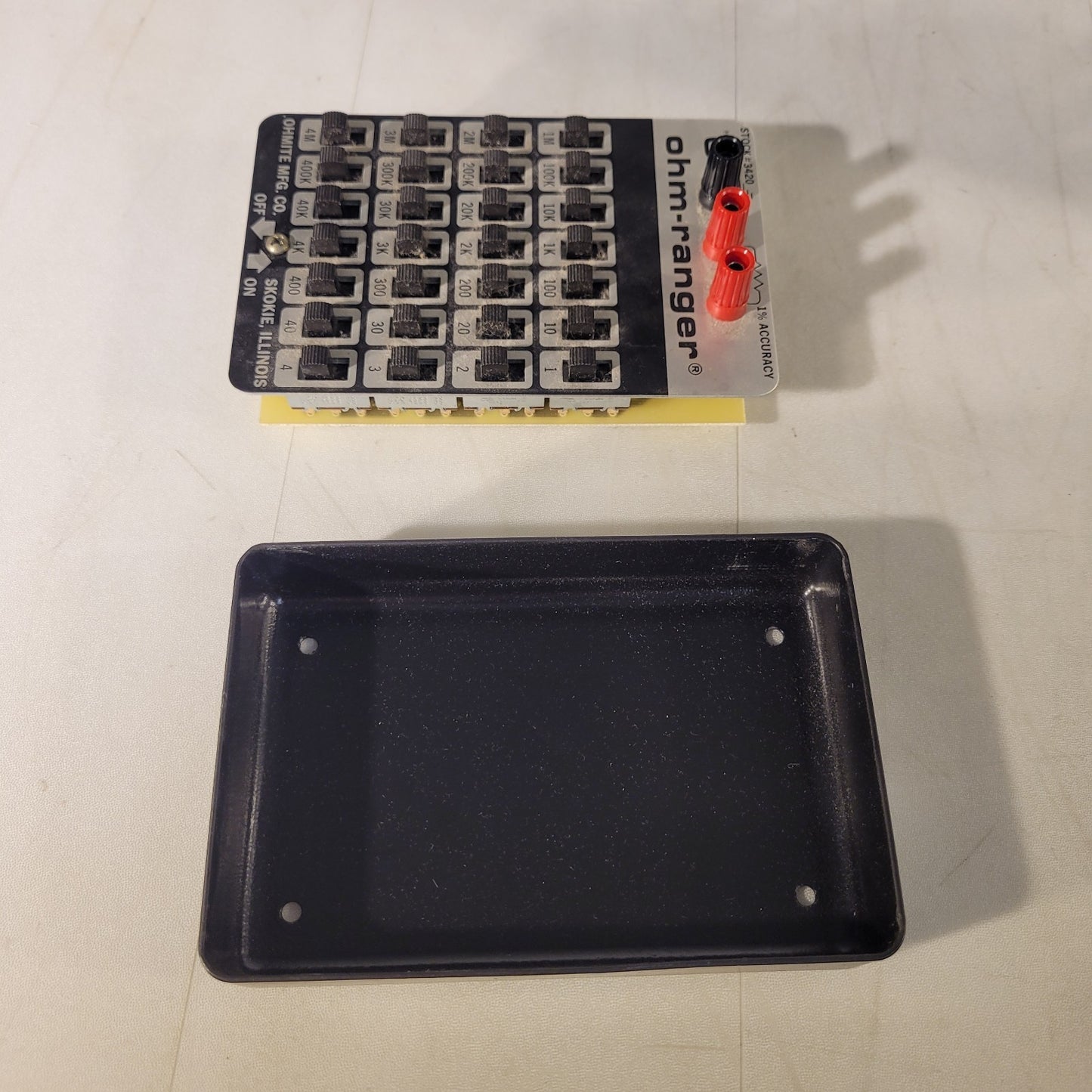 Ohmite Ohm-Ranger Decade Type Resistor 3420 range 1 Ohm - 4 MOhms Tested