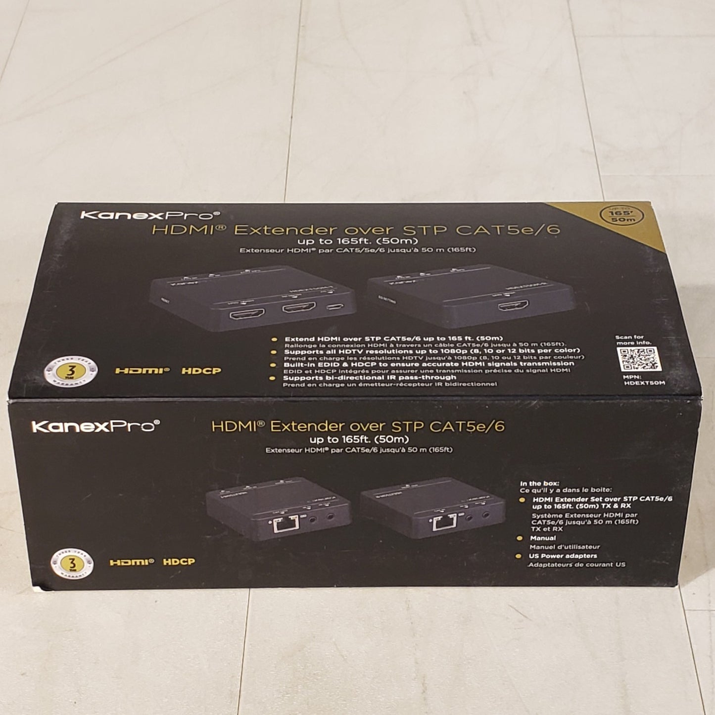 KanexPro HDEXT50M HDMI Extender Ober CAT5e/6 Up To 165FT