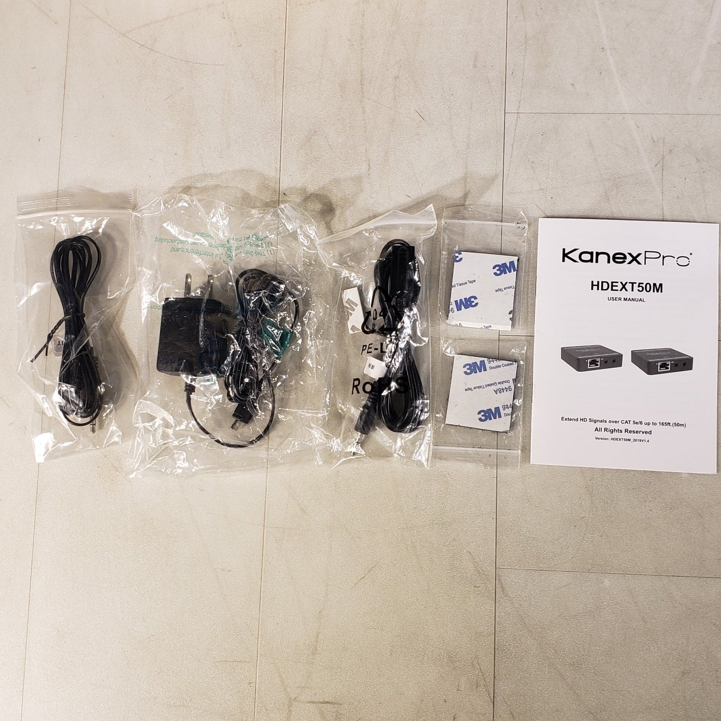 KanexPro HDEXT50M HDMI Extender Ober CAT5e/6 Up To 165FT