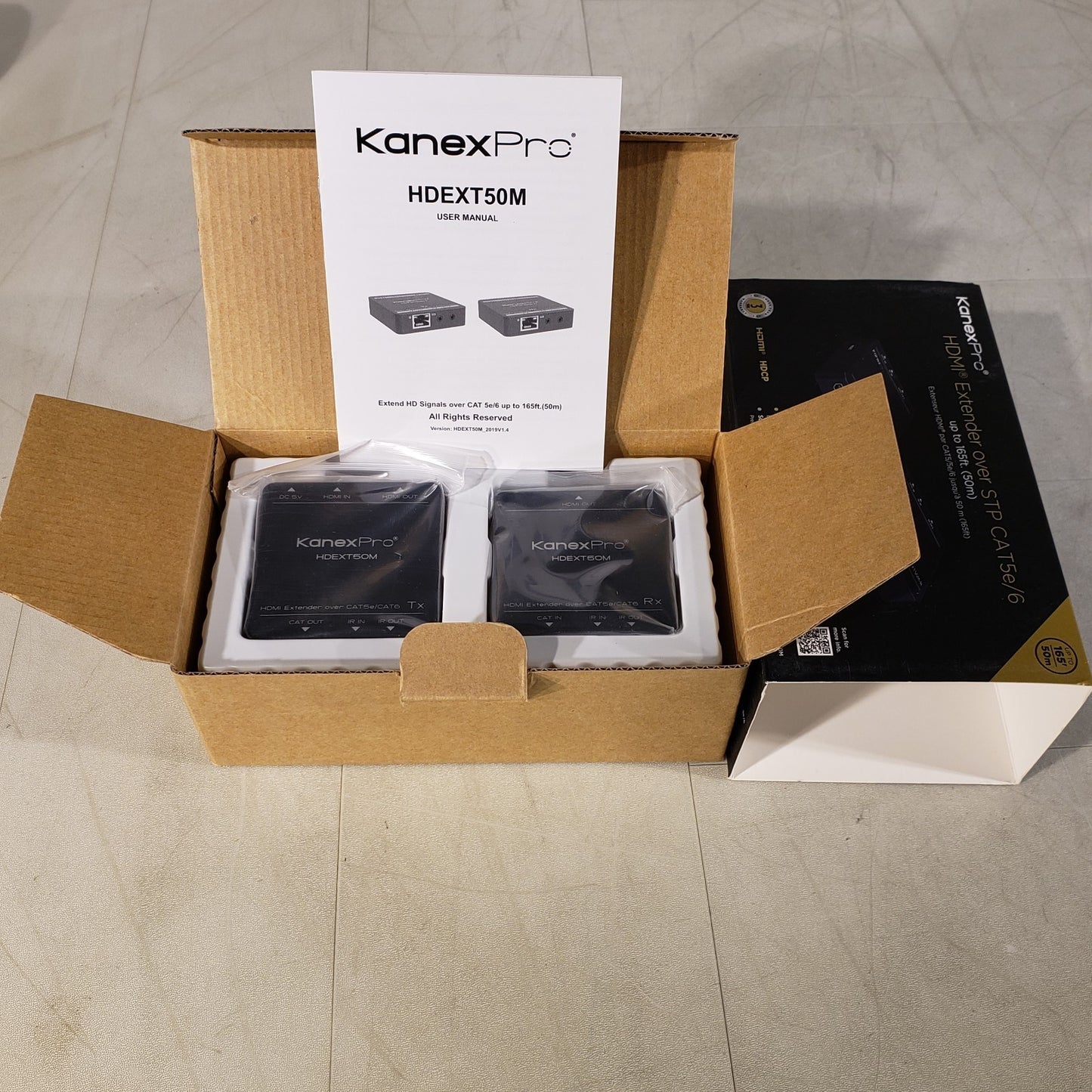 KanexPro HDEXT50M HDMI Extender Ober CAT5e/6 Up To 165FT