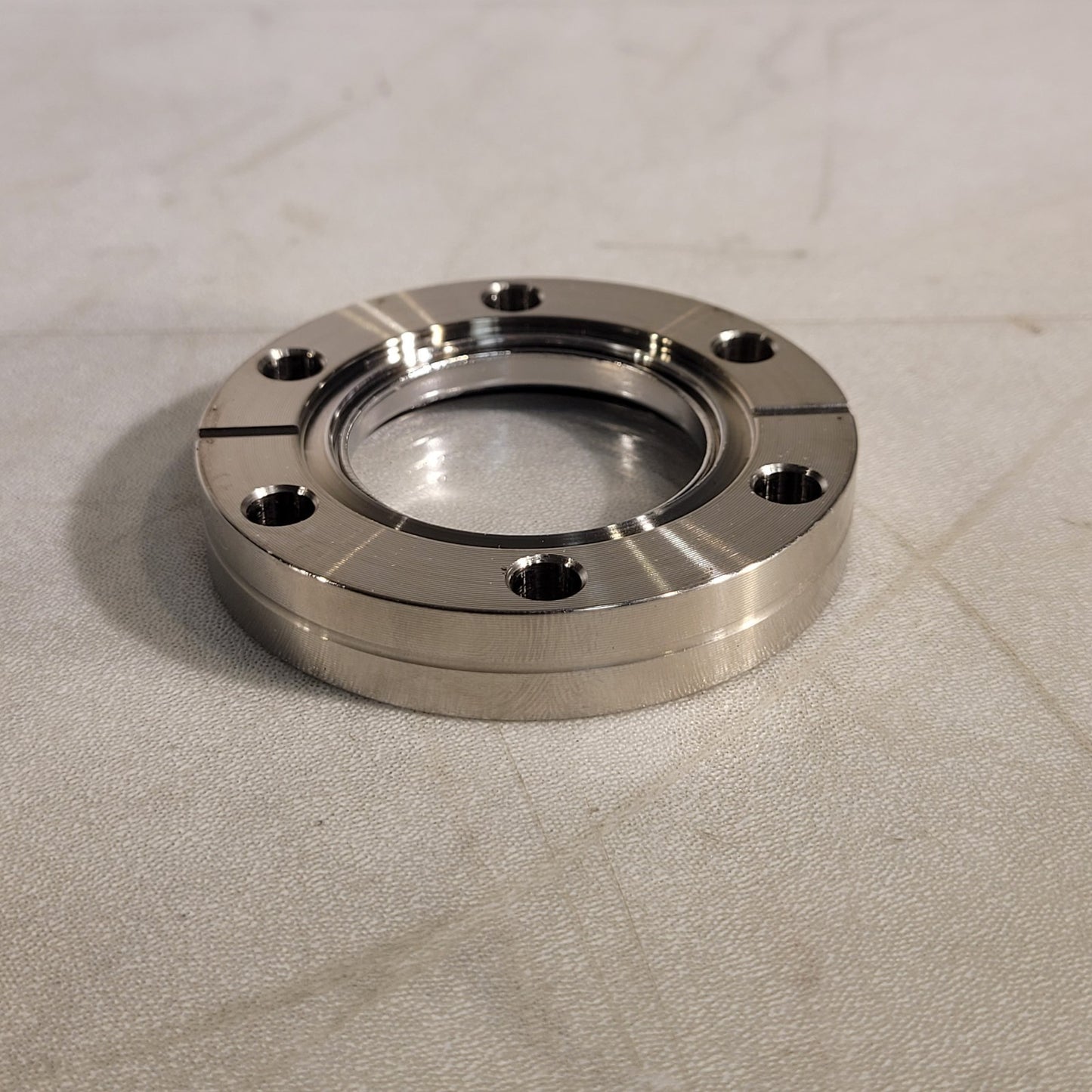 2.75" CF Conflat Quartz Viewport DN35CF Ultra High Vacuum UHV 1-5/8" Port CF35