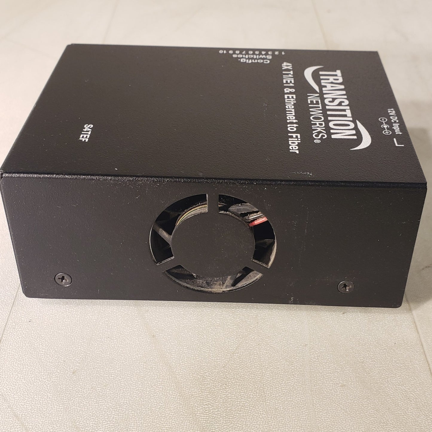 Transiton Neworks S4TEF 4X T1/E1 & Ethernet To Fiber TX 100Base-FX RX