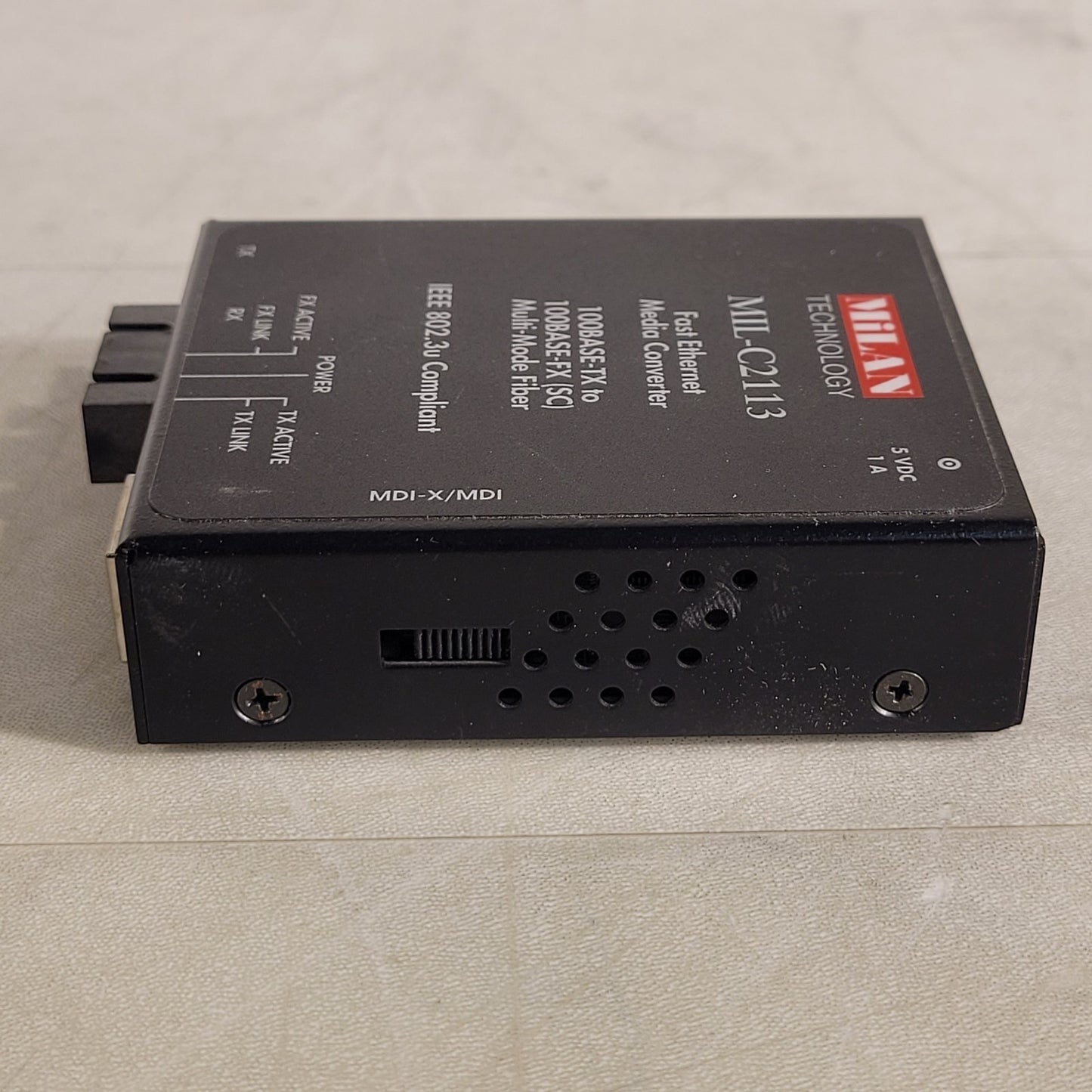 Milan Tech MIL-C2113 Fast Ethernet Media Converter 100Base-TX to 100Base-FX