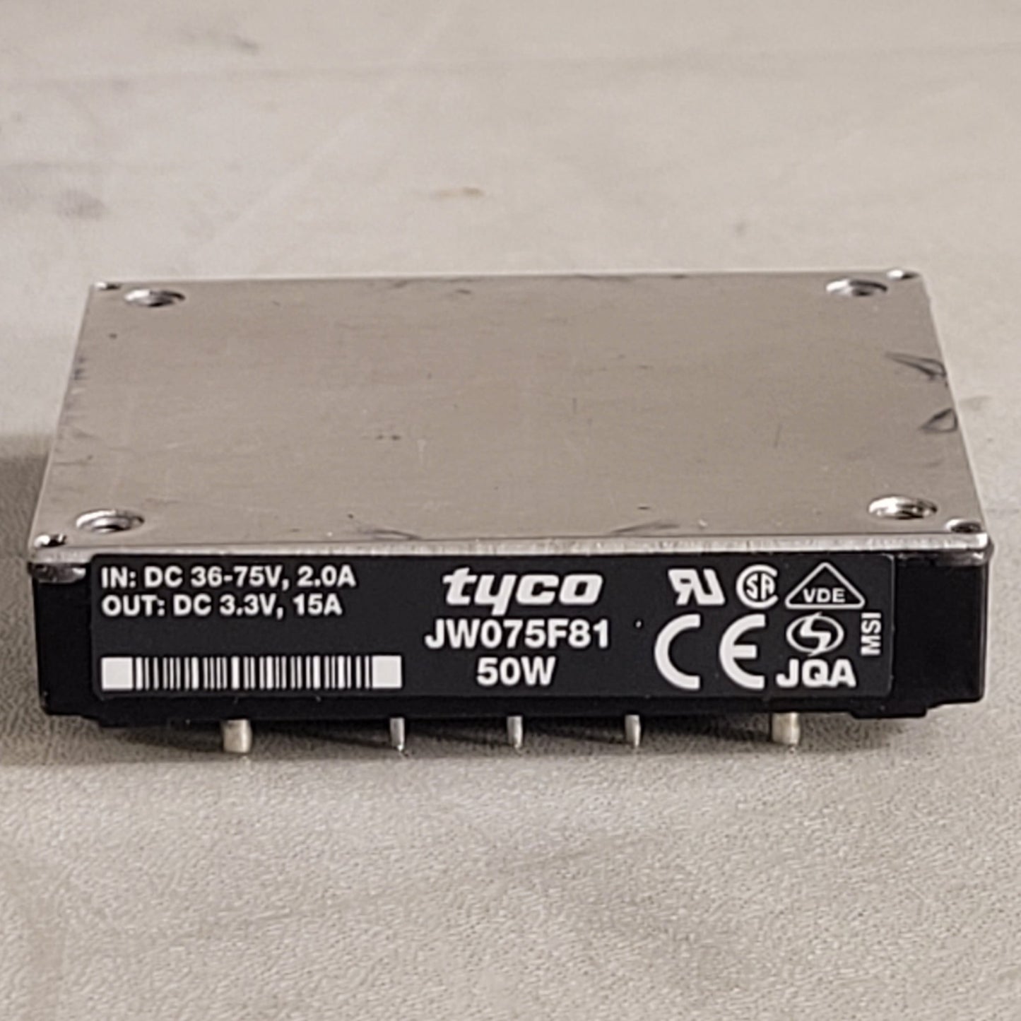 Tyco JW075F81 50W Power Module IN DC 36-75V 2.0A OUT DC 3.3B 15A