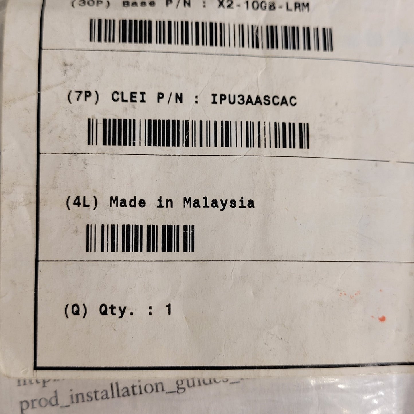 CISCO 10-2368-03 Fiber Optic Transceiver Module X2-10GB-LRM