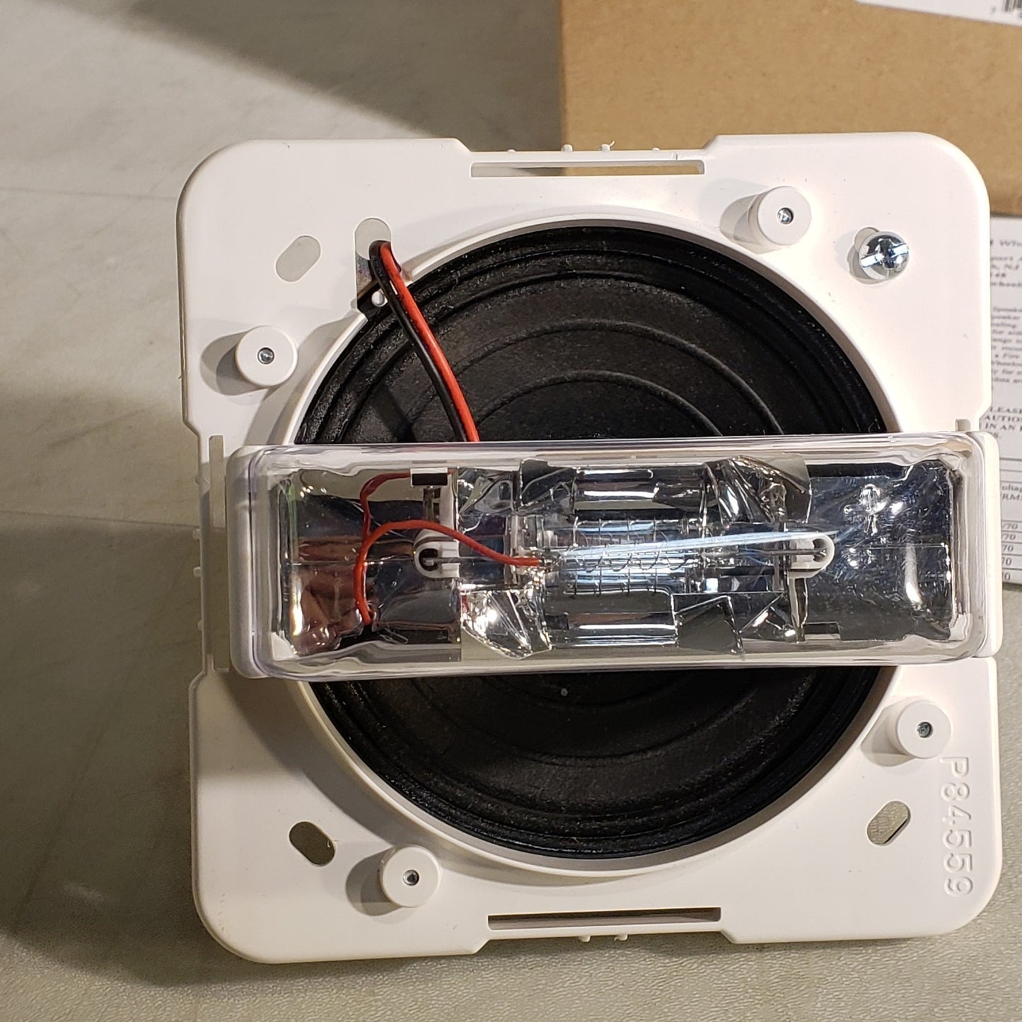 Cooper Wheelock E60-24MCC-FW Fire Alarm With Speaker And Strobe Light 113747