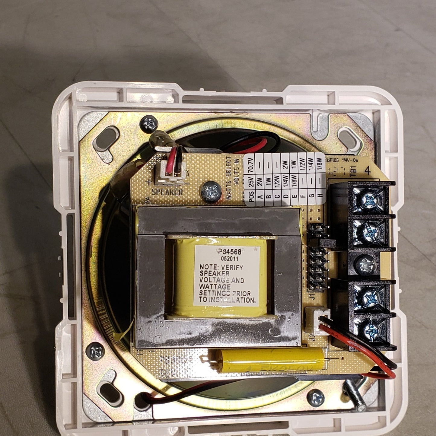Cooper Wheelock E60-24MCC-FW Fire Alarm With Speaker And Strobe Light 113747