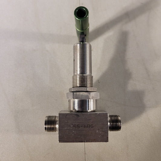 Swagelok Stainless Steel Bellows Sealed Valve SS-6BG 3/8" Swagelok Needle