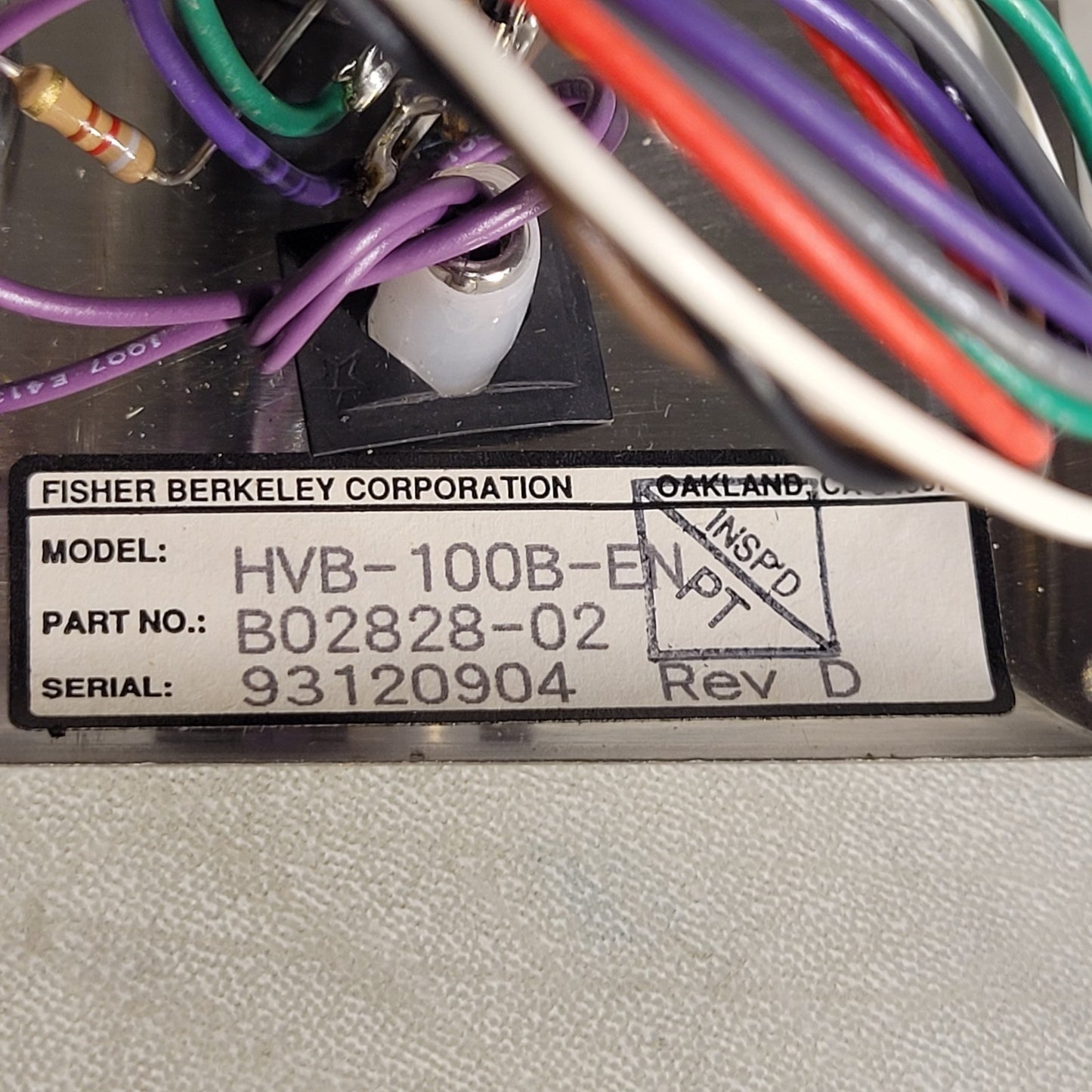 Ektacom HVB-100B Bedside Patient Station B02828-02 Rev D Call Reset Button