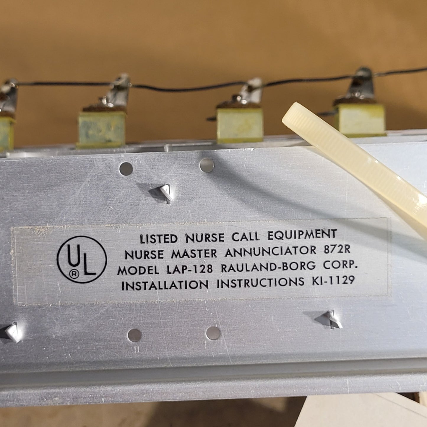 Rauland Lap-128 Nurse Call Light Board 100 Slot 10x10