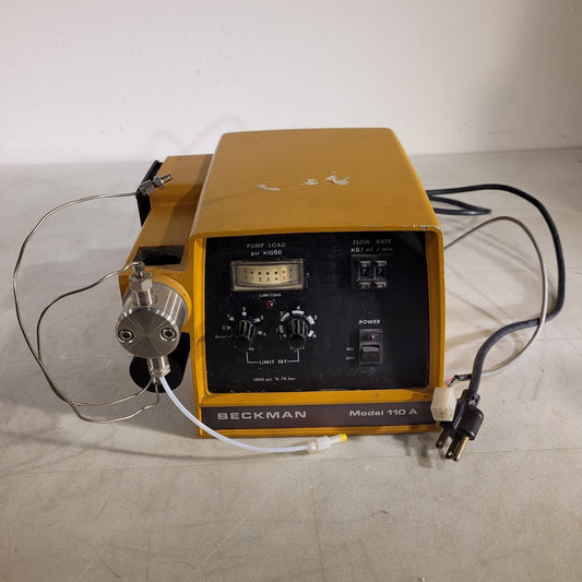 Beckman Model 110A Liquid Chromatograph Pump 115v Solvent Delivery Pump