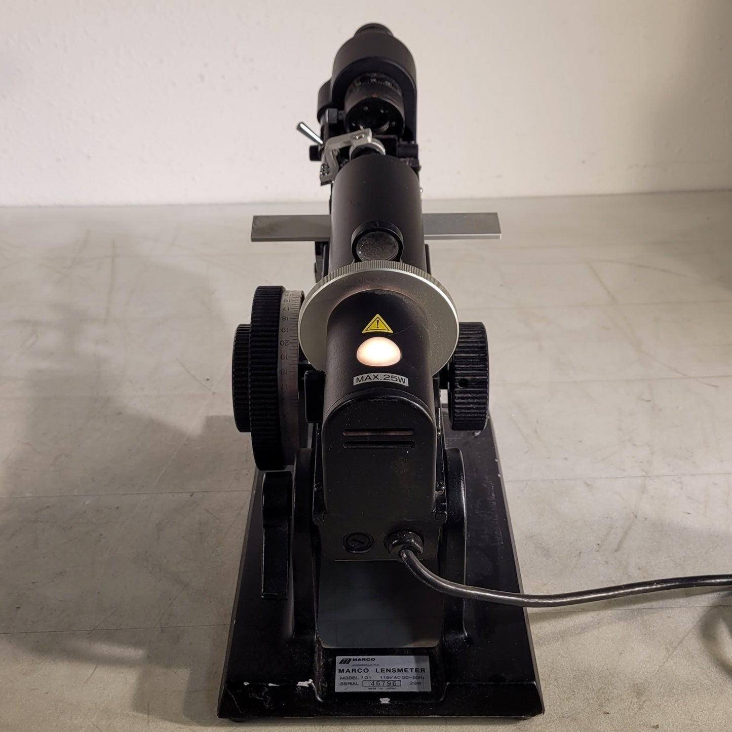 Vintage Lombart Instrument 101 Marco Lensmeter Inclination Prism Compensator 90°