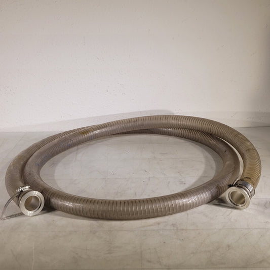 ISO KF40 NW40 Vacuum Hose 10ft 2.16" OD Metal Winding Reinforced High Vacuum UHV