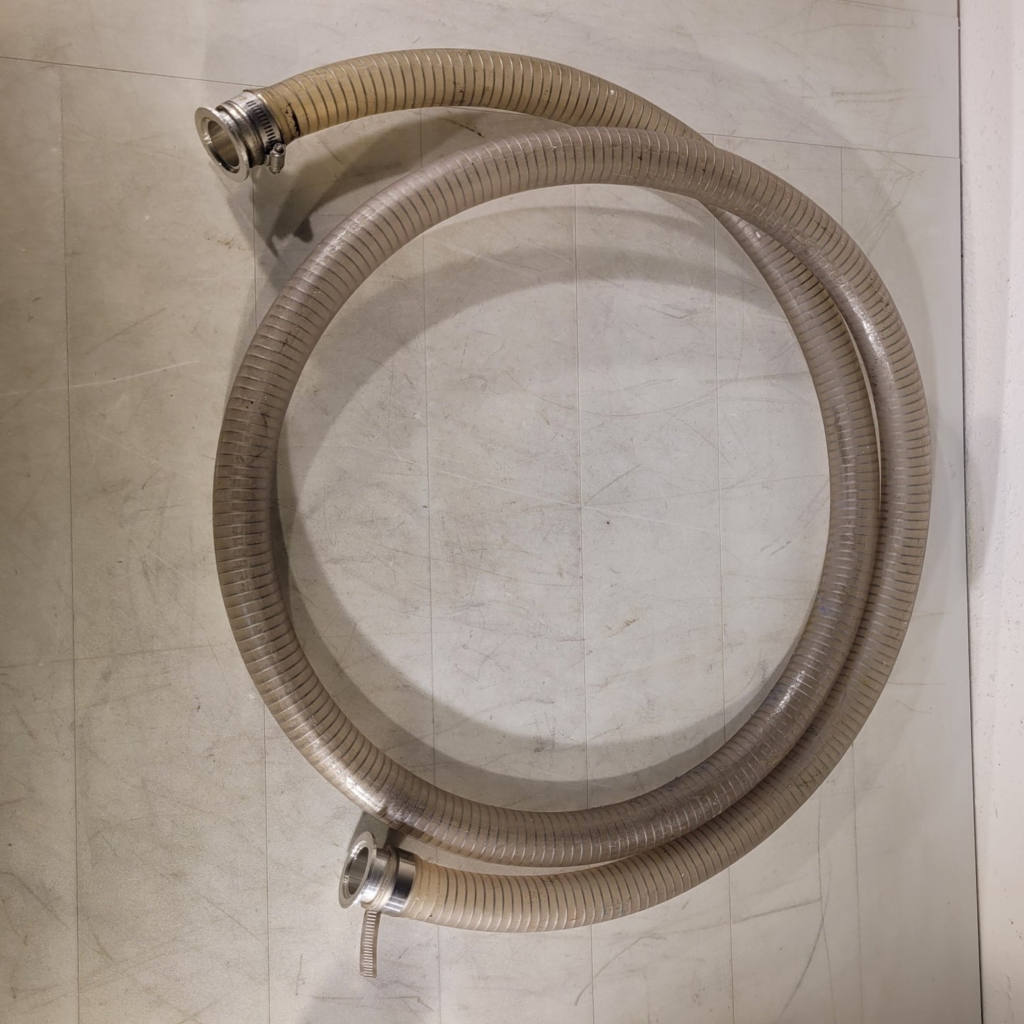 ISO KF40 NW40 Vacuum Hose 10ft 2.16" OD Metal Winding Reinforced High Vacuum UHV