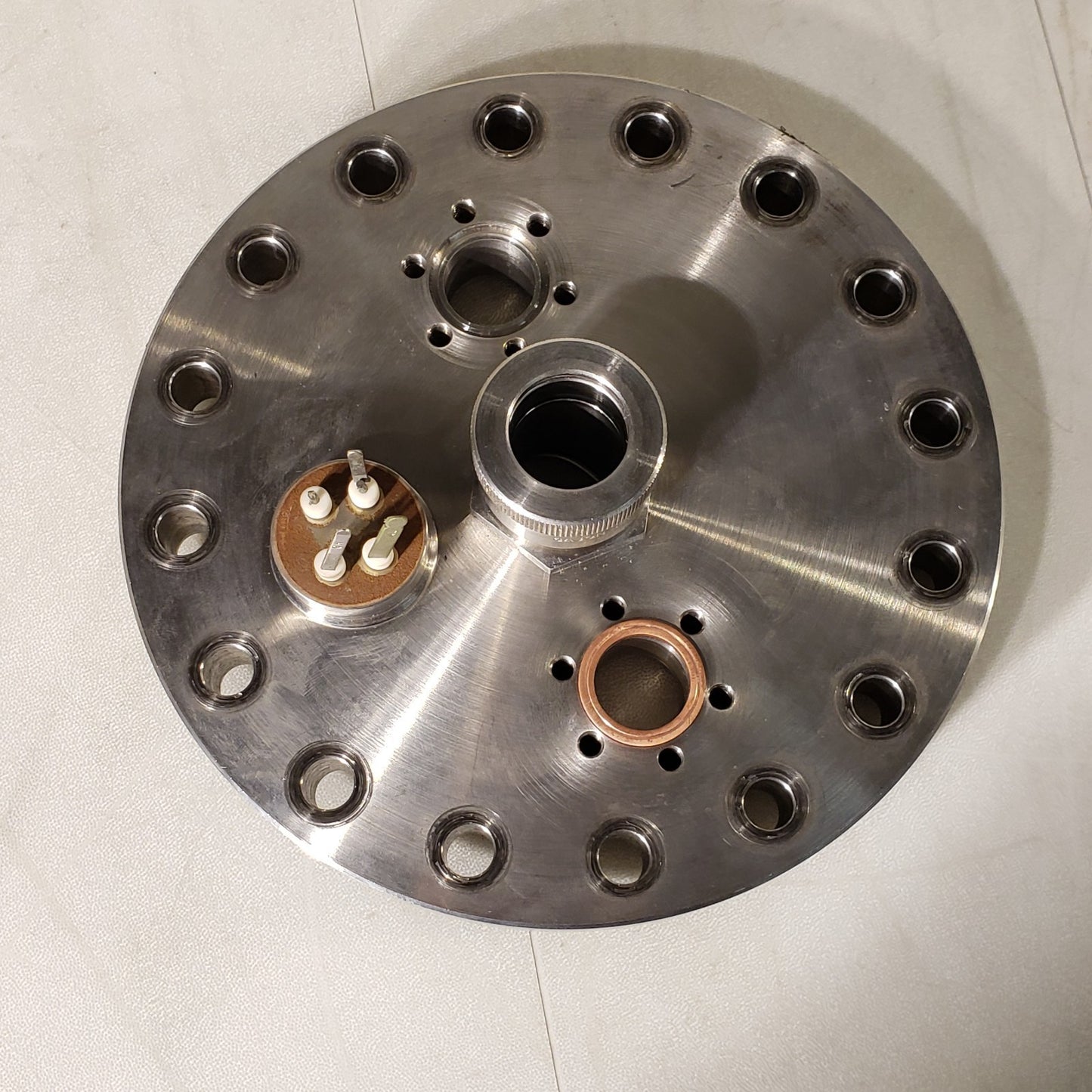 MDC 6" DN100CF Conflat Flange w/ 2x 1.33" Zero Length Adapter 3/4" Ultra Torr