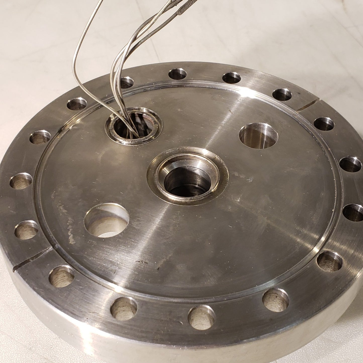 MDC 6" DN100CF Conflat Flange w/ 2x 1.33" Zero Length Adapter 3/4" Ultra Torr