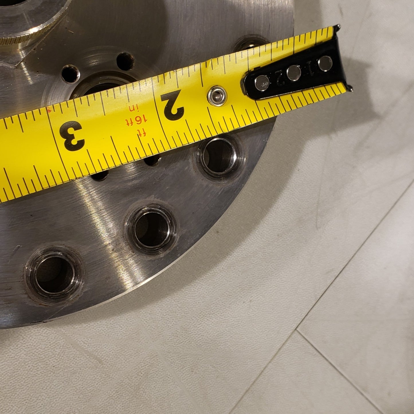 MDC 6" DN100CF Conflat Flange w/ 2x 1.33" Zero Length Adapter 3/4" Ultra Torr