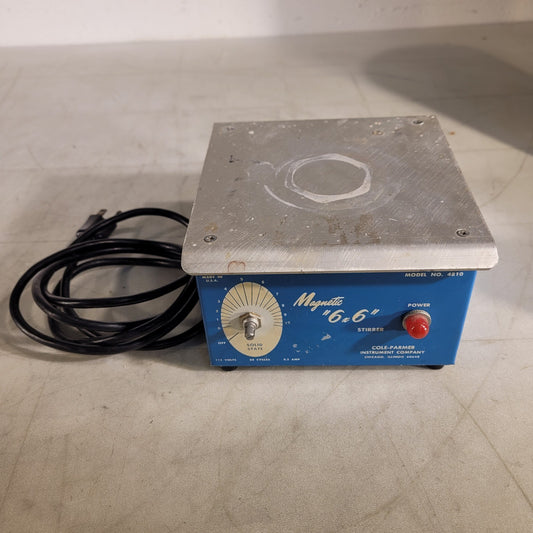 Cole Parmer 4810 Magnet 6x6 Solid State Stirrer 115V 60 Cycles 0.5A