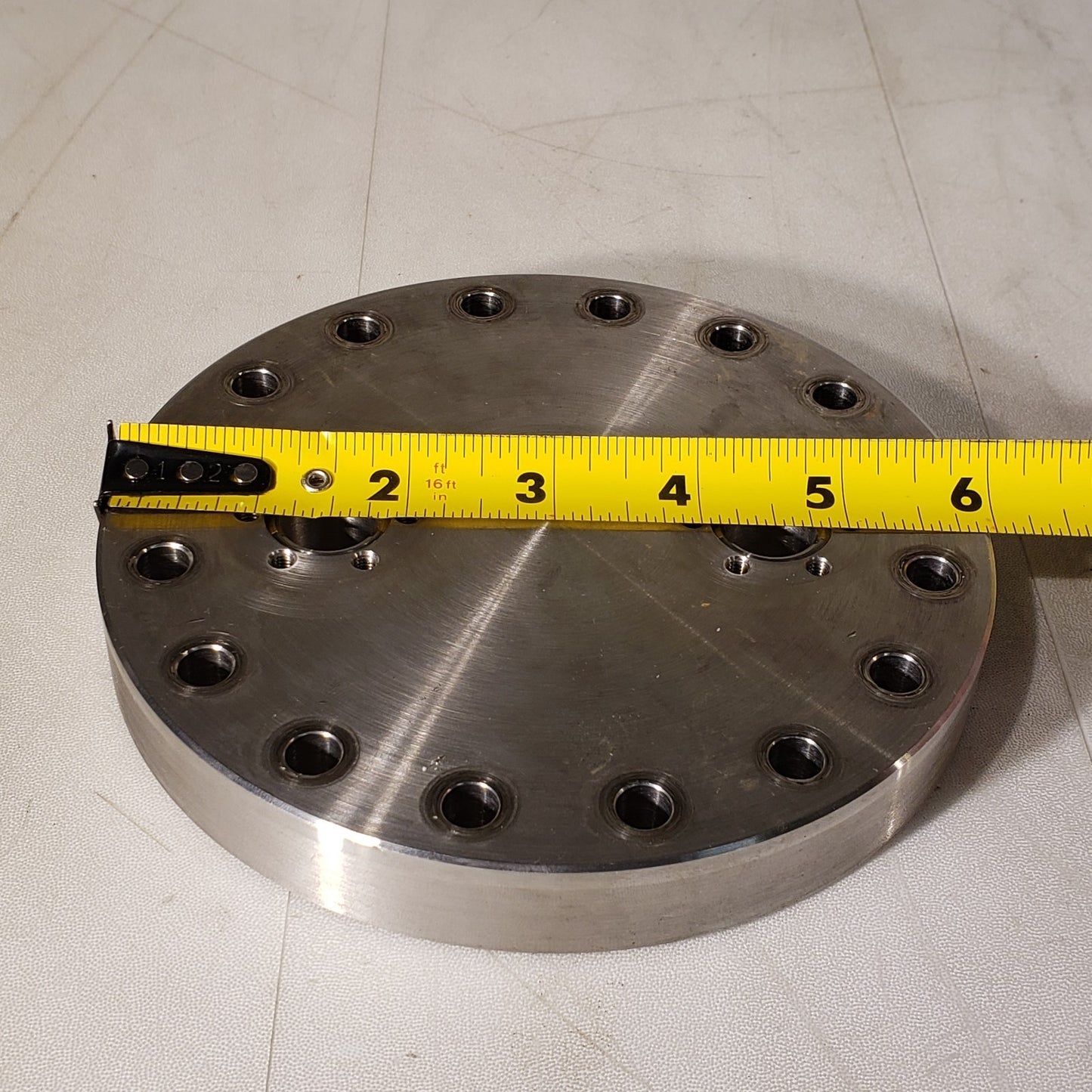 MDC Conflat 6" CF DN100CF Flange w/ 2x 1.33" DN16CF Zero Length Adapter UHV SS