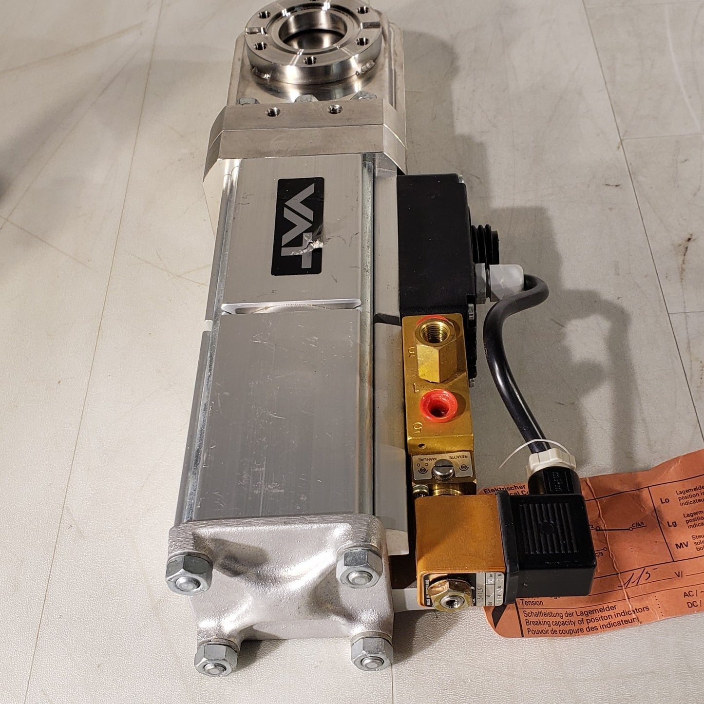 VAT 2.75" CF Conflat DN35CF Pneumatic Gate Valve High Vacuum SS F-36353-01