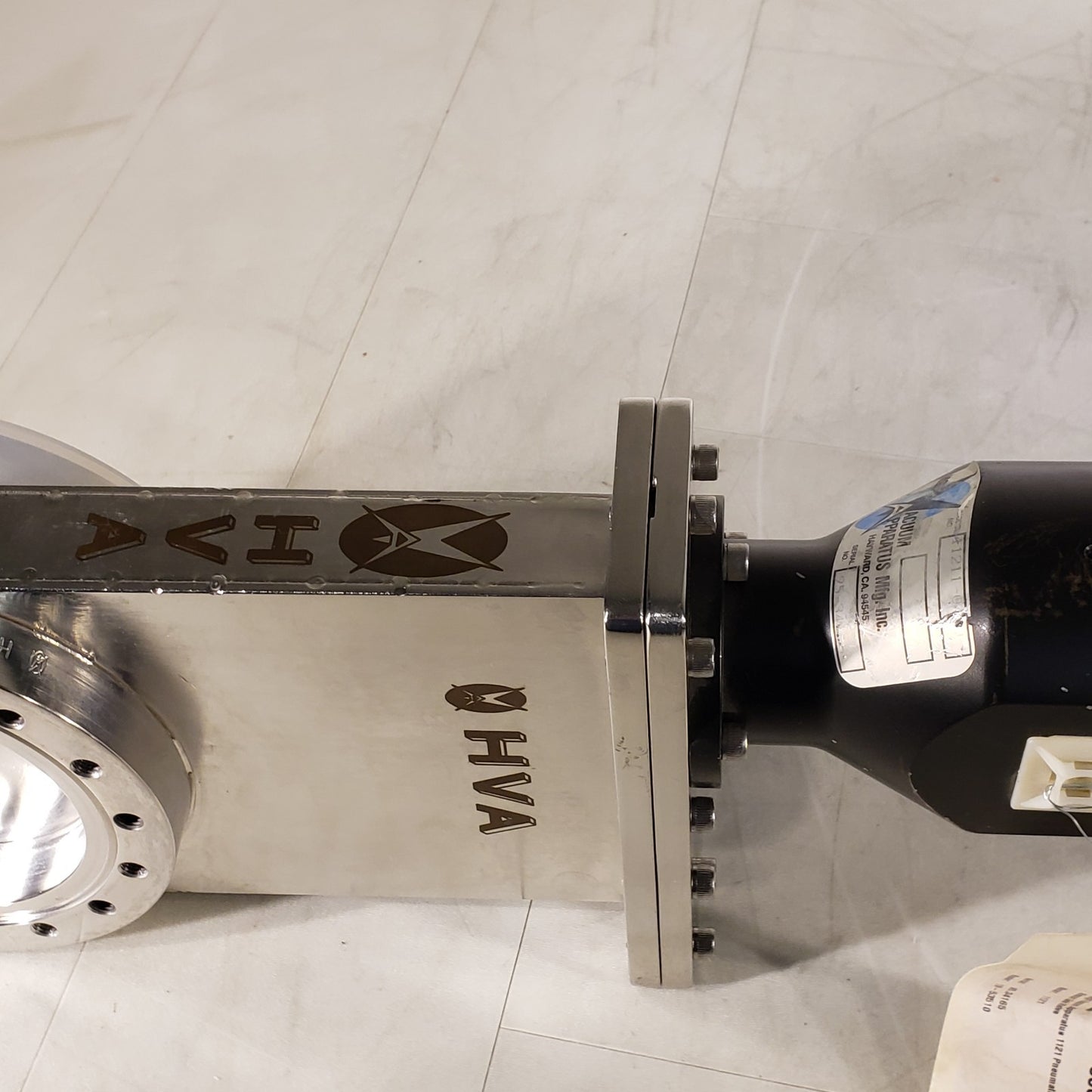 HVA 6" CF Conflat DN100CF Pneumatic Gate Valve High Vacuum SS 11211-0400 CF100