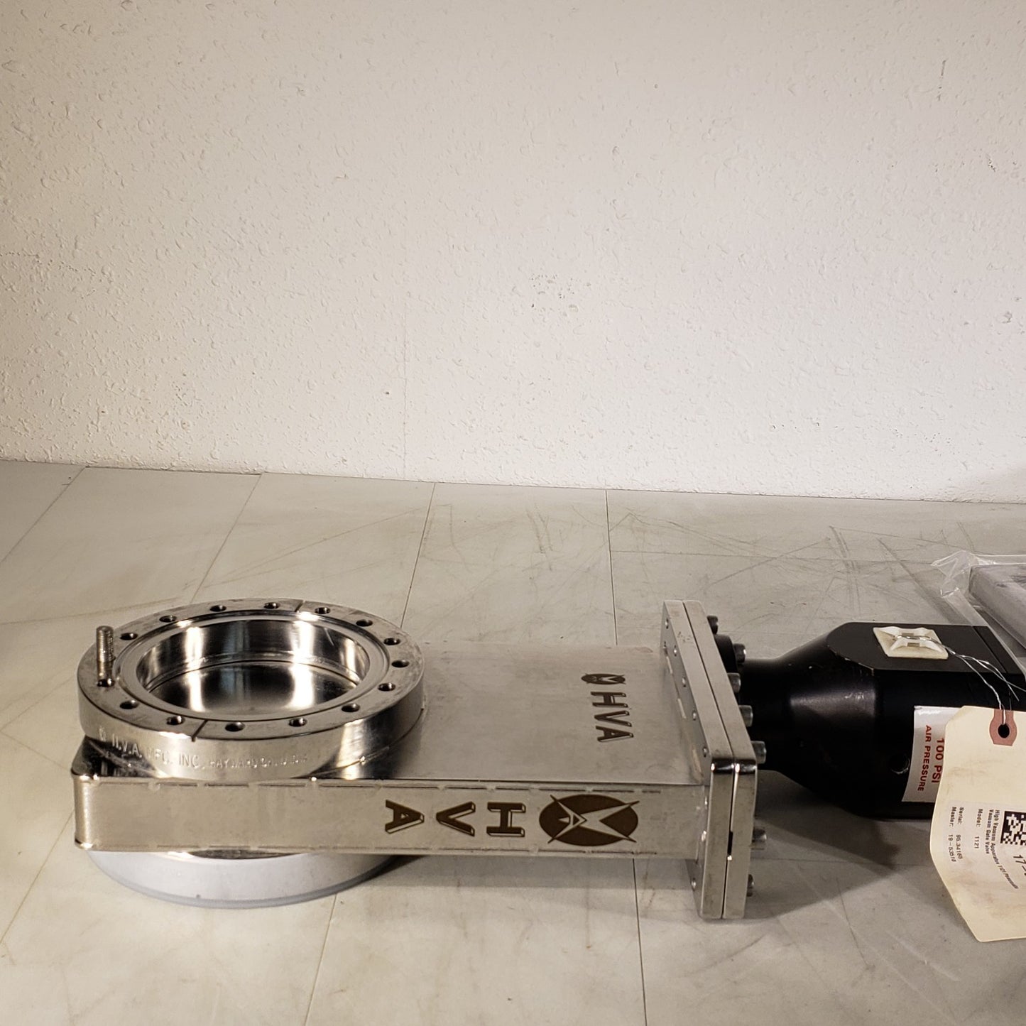 HVA 6" CF Conflat DN100CF Pneumatic Gate Valve High Vacuum SS 11211-0400 CF100