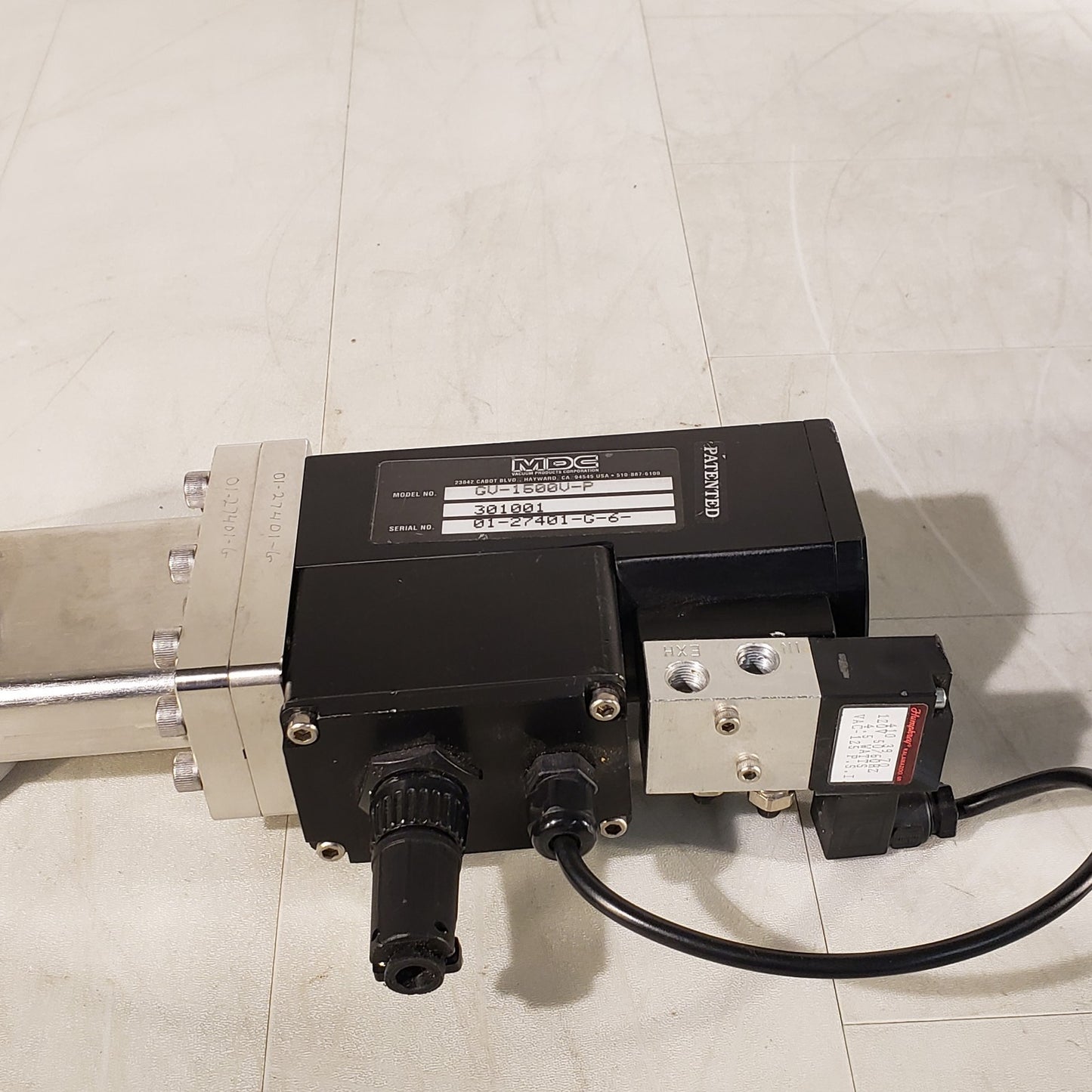 MDC 2.75" CF Conflat DN35CF Pneumatic Gate Valve High Vacuum SS GV-1500V-P-03