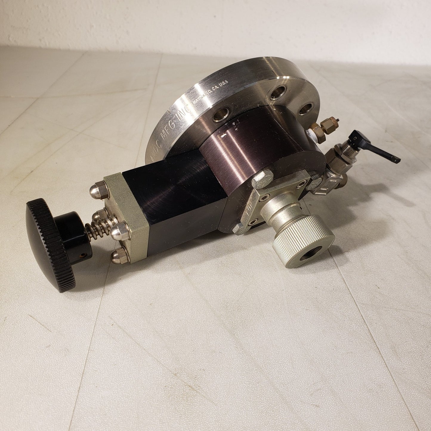 MDC Conflat DN63CF Flange w Shutter Valve 1/2" Ultra Torr UHV Ultra High Vacuum