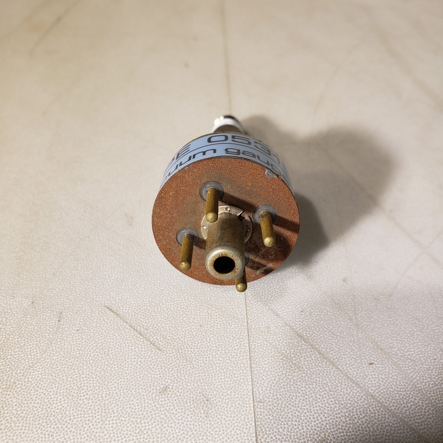 Varian Type 0531 TC Thermocouple Vacuum Gauge 1/4" NPT Vacuum 4-Pin Connector