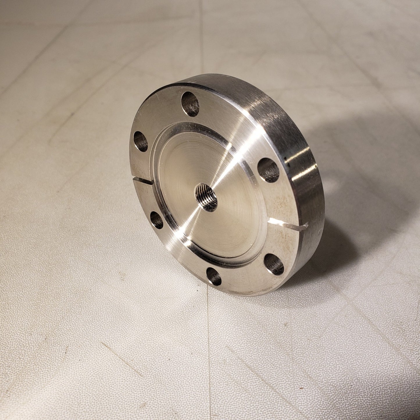 Conflat DN35CF 2.75" CF Flange 1/4" NPT Threaded Adapter UHV Ultra High Vacuum