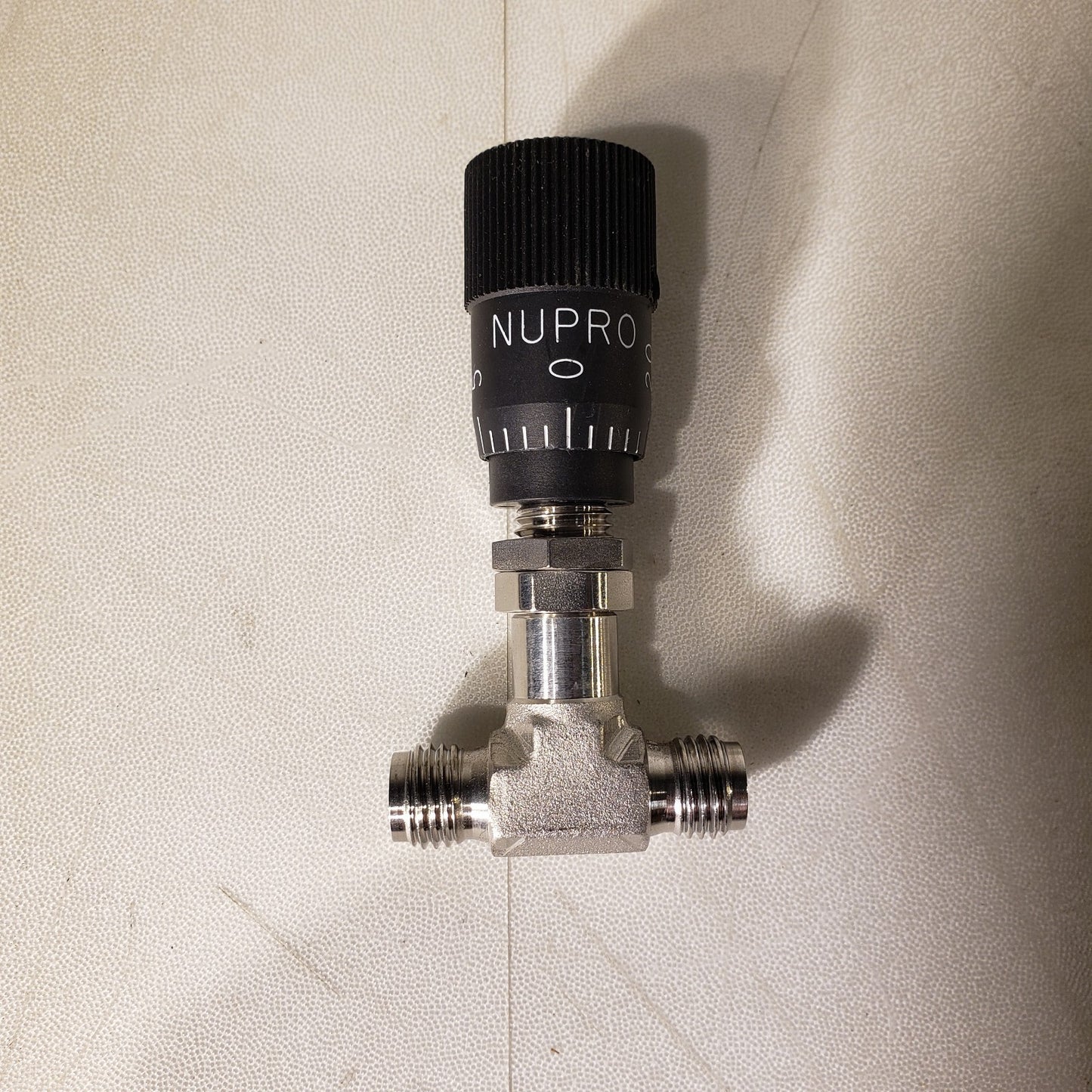 Nupro High Precision Metering Needle Valve T-Style 1/4" Swagelok Threaded