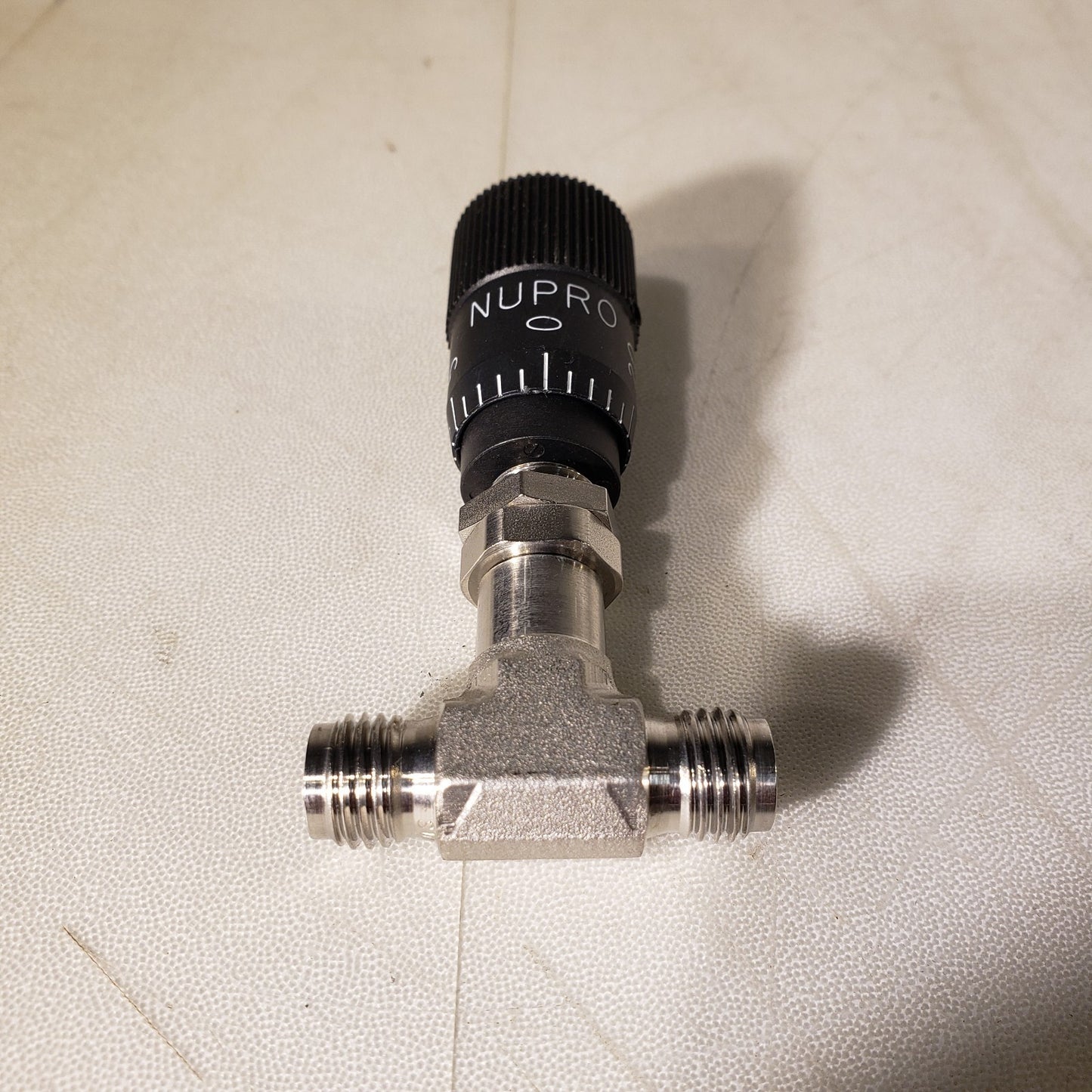 Nupro High Precision Metering Needle Valve T-Style 1/4" Swagelok Threaded