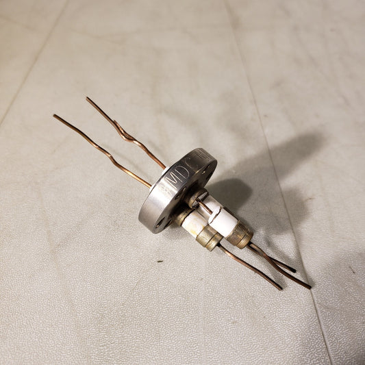 MDC 1.33" CF DN16CF Adapter 3-Pin Feedthrough UHV Ultra High Vacuum PARTS ONLY