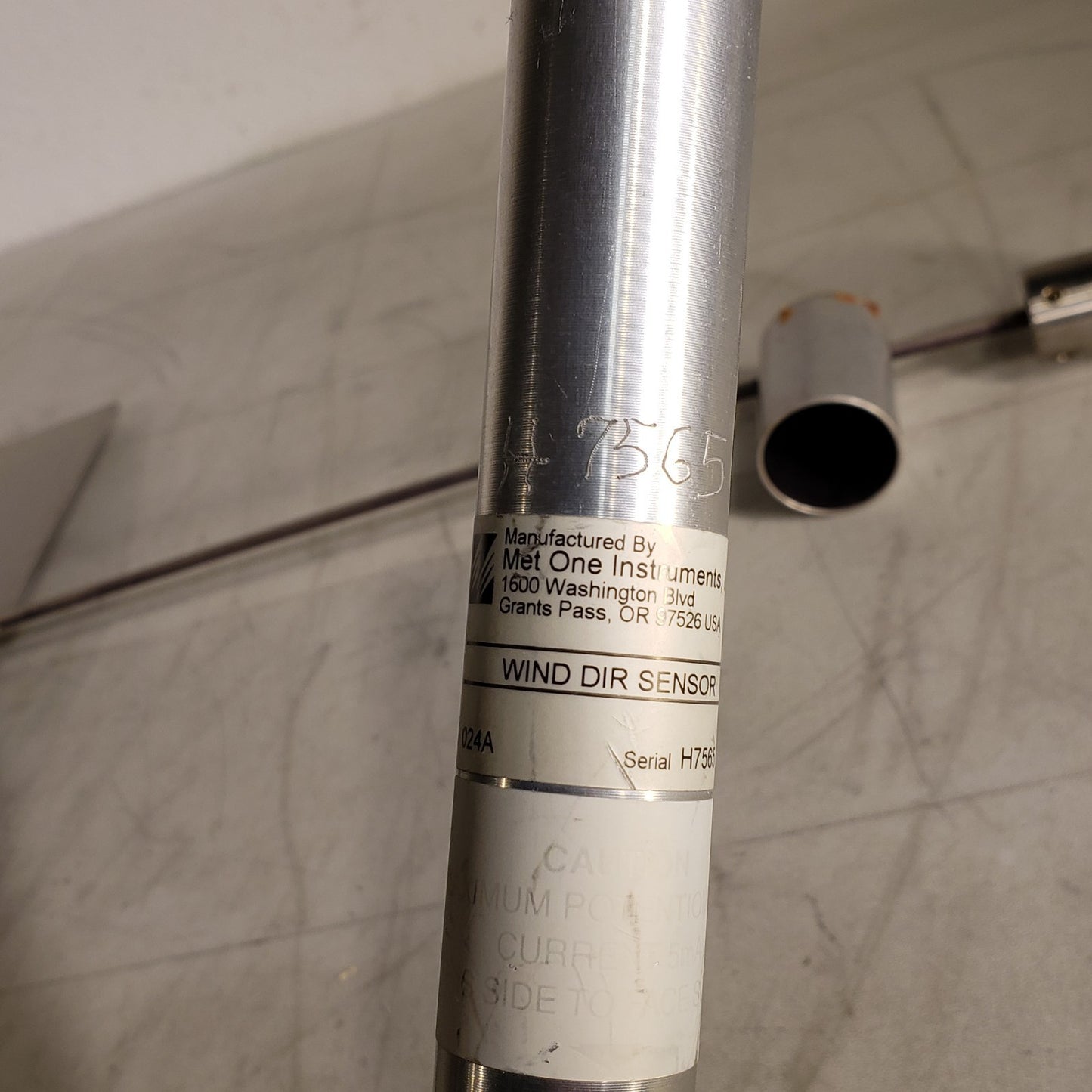 Met One Instruments Wind Direction Sensor 024A Aluminum Body w/ Direction Fin