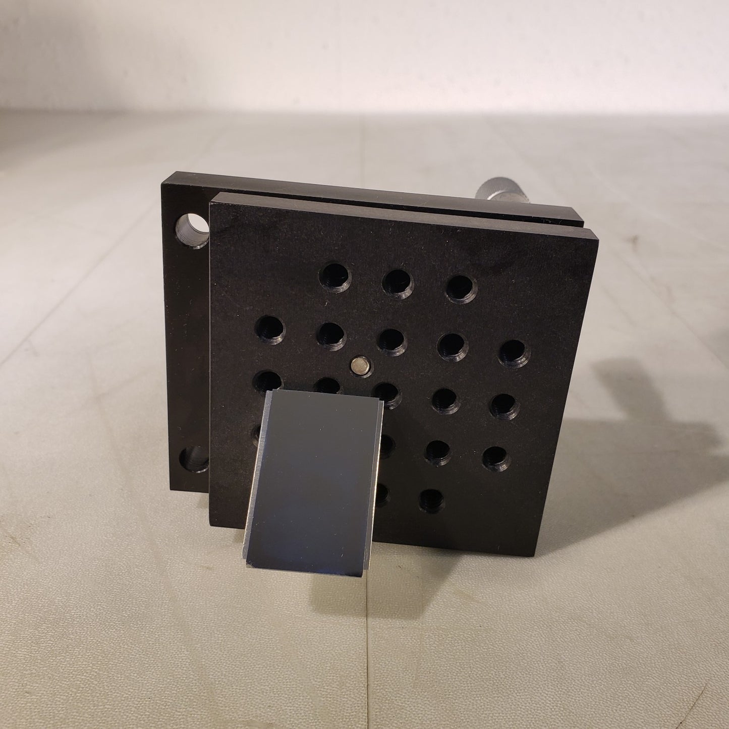 Newport 2-Axis Tilt Stage W/ 2 Daedal Starrett Micrometers 1/2" Hole Spacing