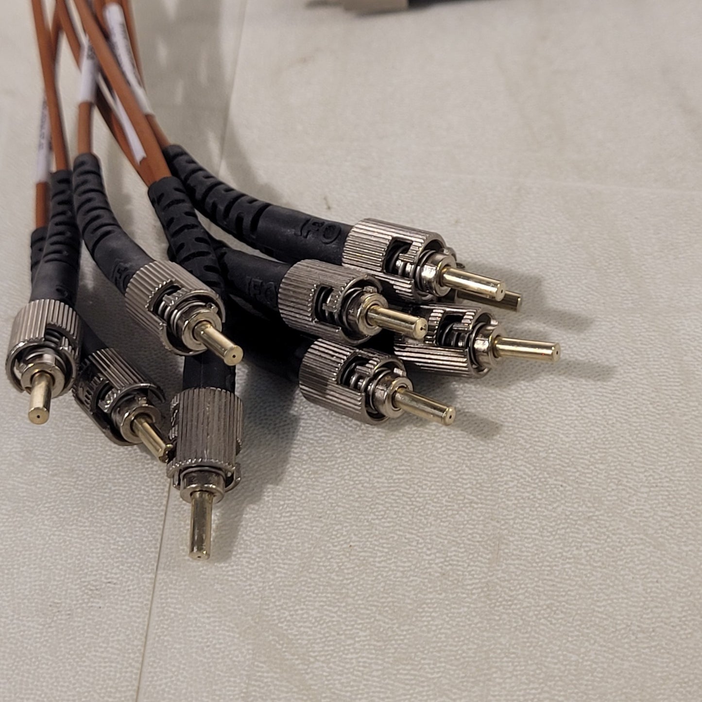 ISO-K 100 Visible Light 9-Port Fiber Optic Feedthrough w/ ST Cables High Vacuum