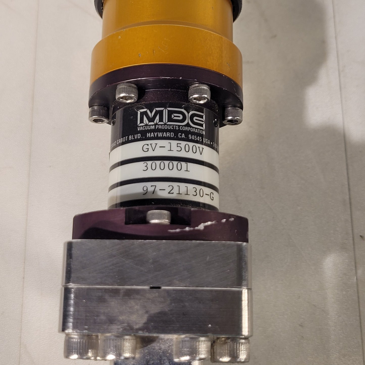 KNIFE EDGE DING- MDC 2.75" CF Conflat DN35CF Manual Gate Valve High Vacuum SS