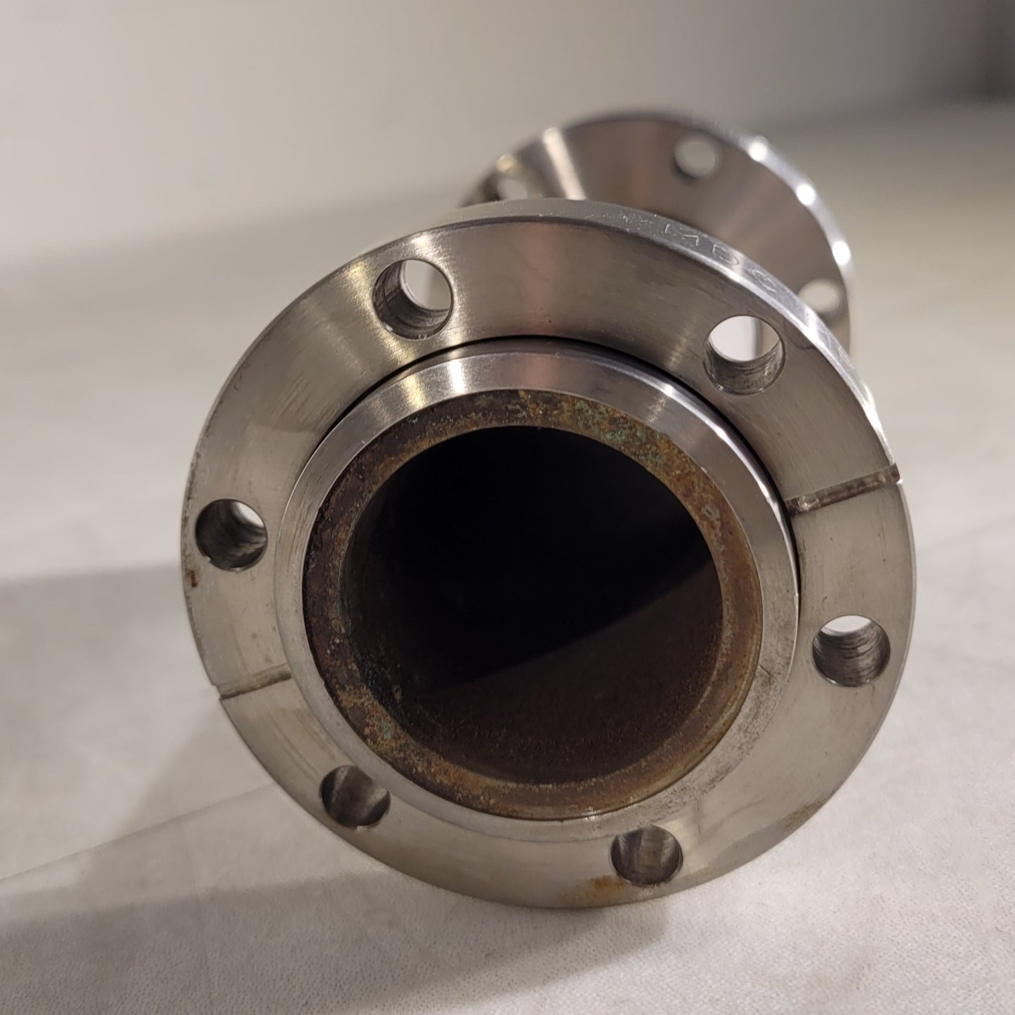 KNIFE EDGE DING- MDC 2.75" Conflat DN35CF Fixed To 2.75" CF Nipple 5" Long SS