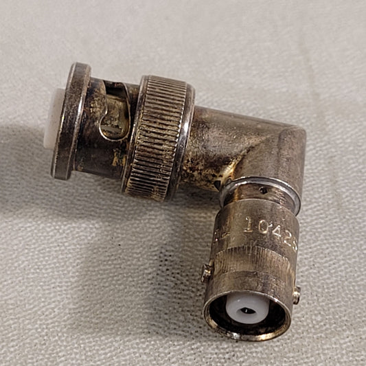 Amphenol 10425 MHV Male High Voltage Connector Radio RF Adapter 90° Angle Elbow