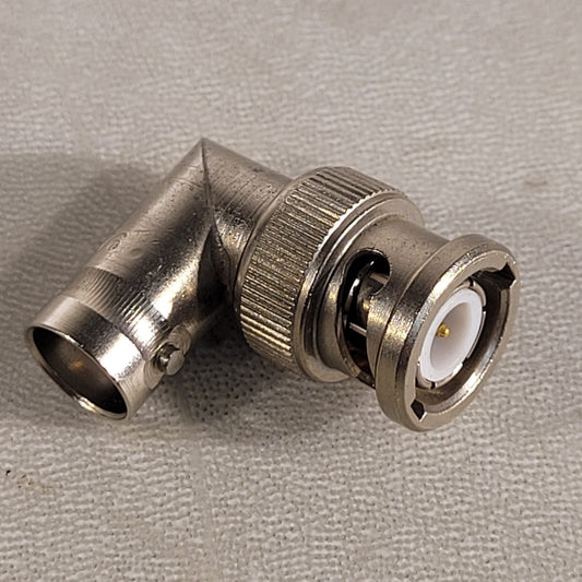 1250-0076 BNC Male Female Voltage Connector Radio RF Adaptor Elbow 90°