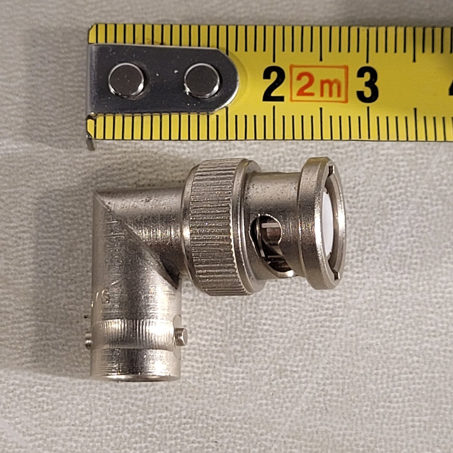 1250-0076 BNC Male Female Voltage Connector Radio RF Adaptor Elbow 90°