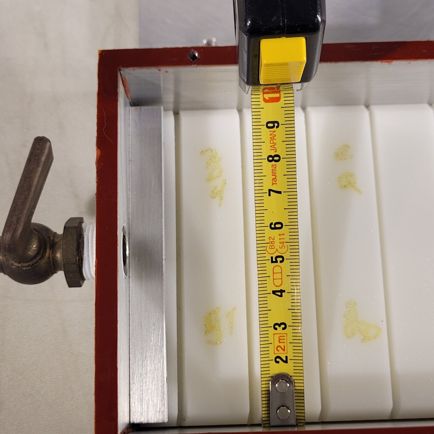 Metal Gas Flow Chamber w/ Air Valve For Microscope Slide Samples 12inX4.5inX3in