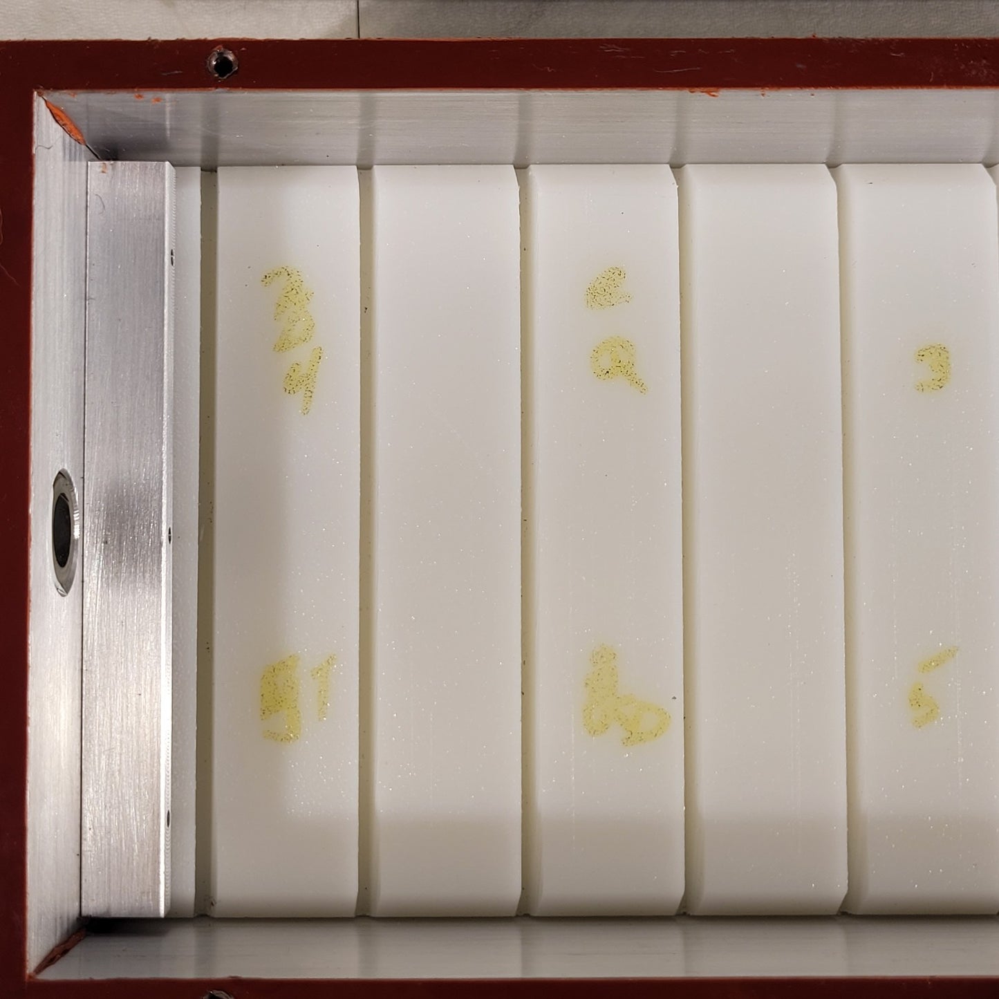 Metal Gas Flow Chamber w/ Air Valve For Microscope Slide Samples 12inX4.5inX3in