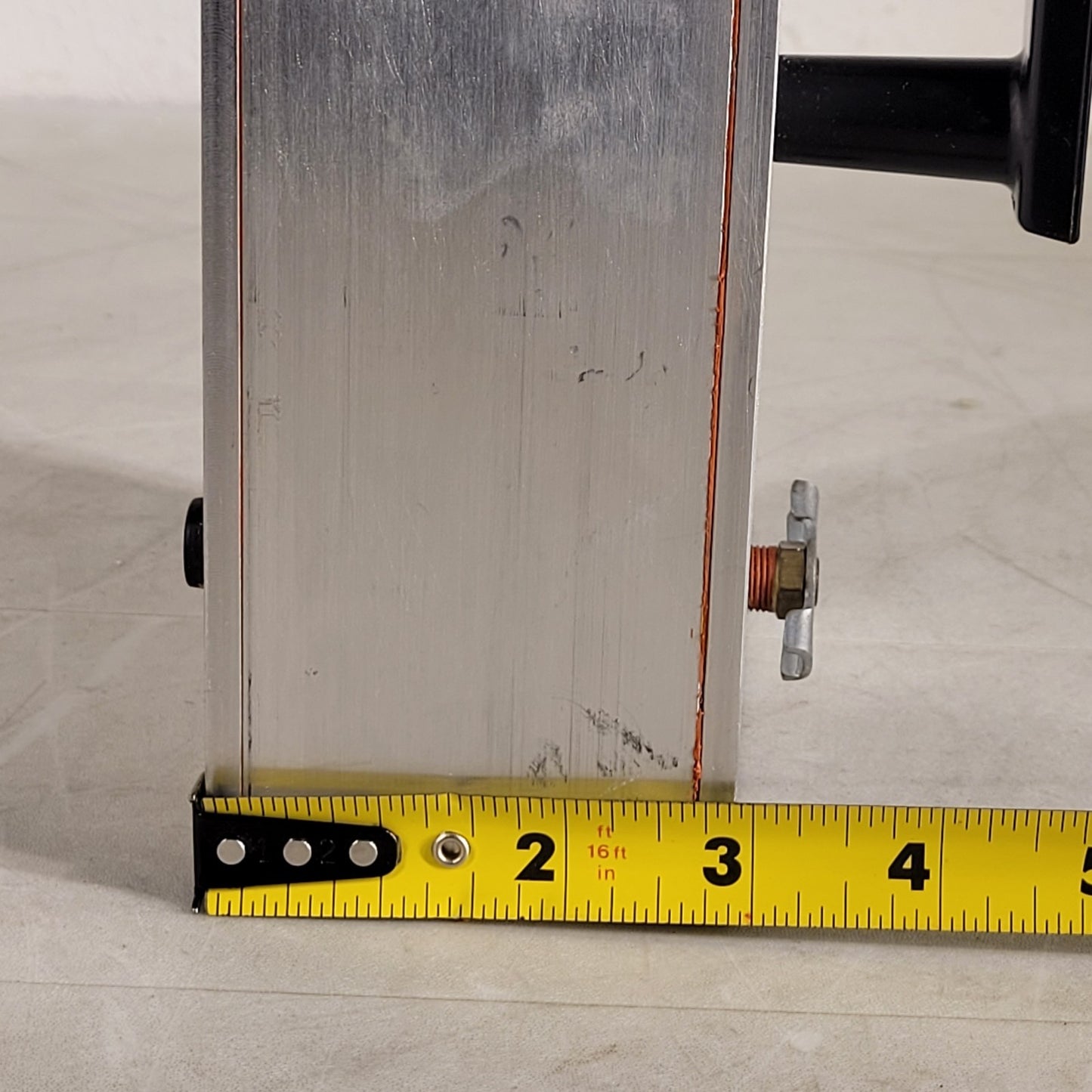 Metal Gas Flow Chamber w/ Air Valve For Microscope Slide Samples 12inX4.5inX3in