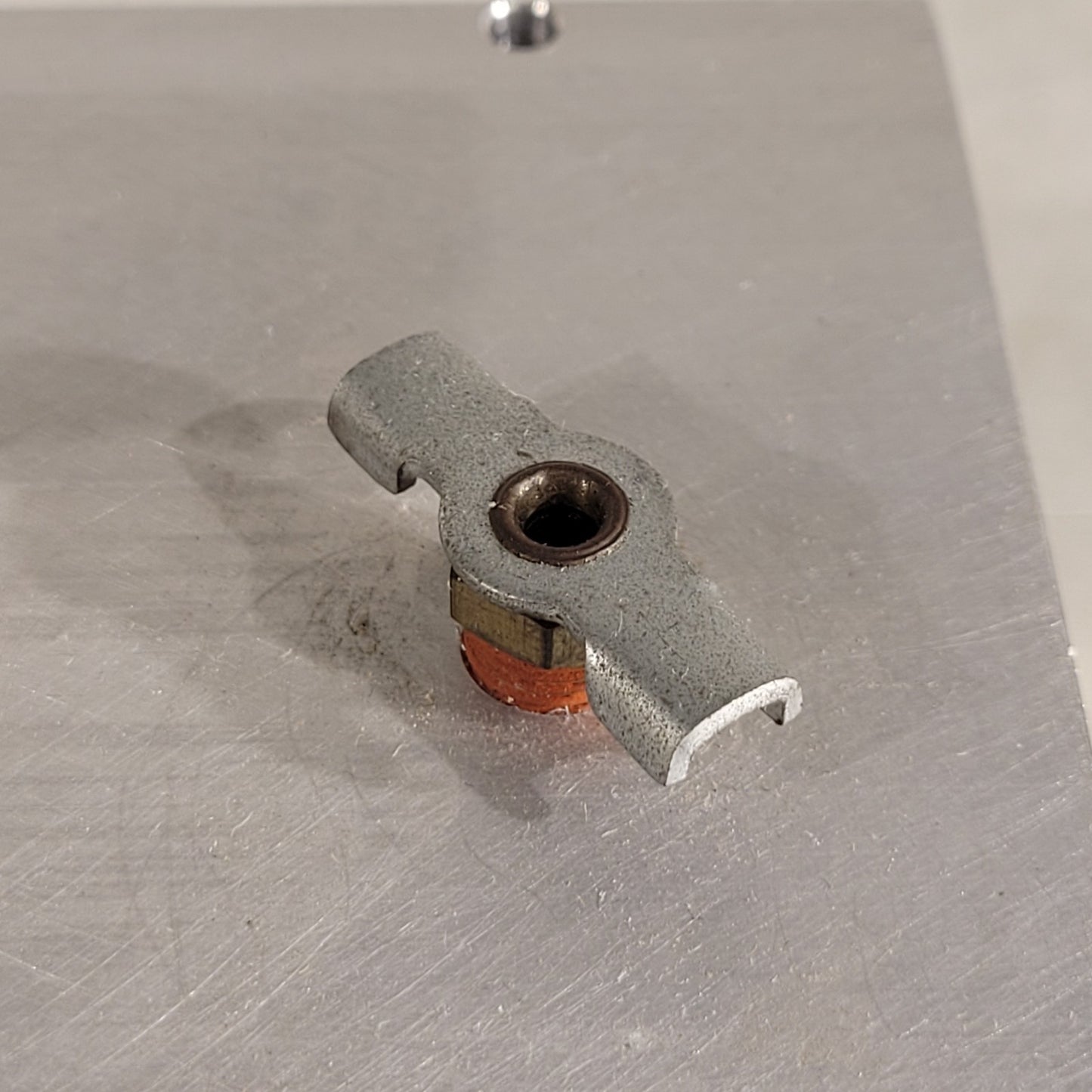 Metal Gas Flow Chamber w/ Air Valve For Microscope Slide Samples 12inX4.5inX3in